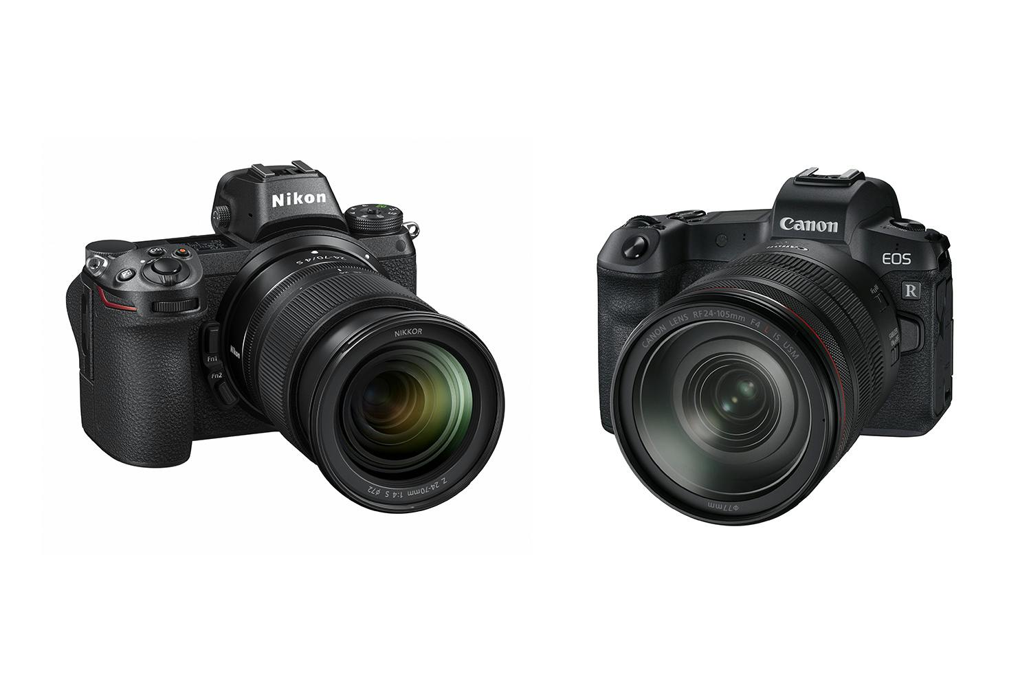 Nikon Z7 og Canon EOS R